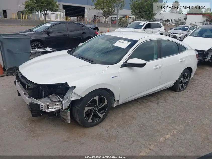 2022 Honda Insight Ex VIN: 19XZE4F50NE009444 Lot: 45596655