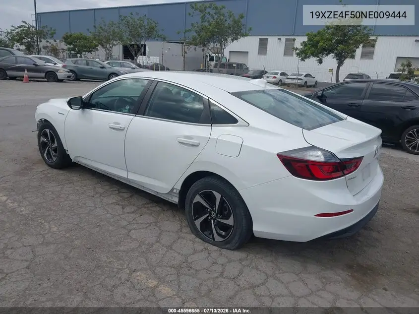2022 Honda Insight Ex VIN: 19XZE4F50NE009444 Lot: 45596655