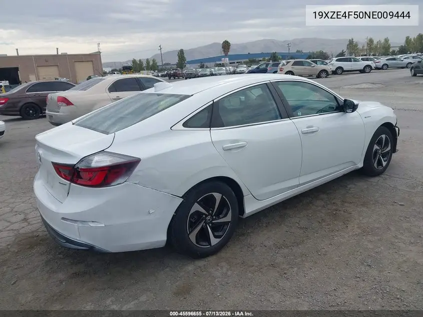 2022 Honda Insight Ex VIN: 19XZE4F50NE009444 Lot: 45596655