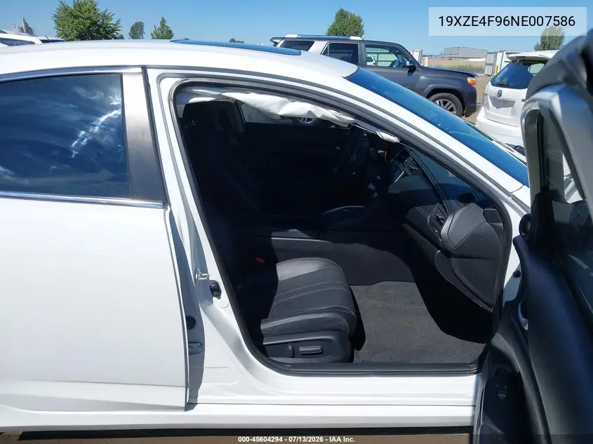 2022 Honda Insight Touring VIN: 19XZE4F96NE007586 Lot: 45604294