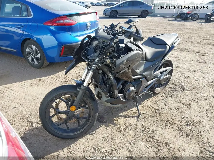 2015 Honda Nc700X VIN: JH2RC6302FK100263 Lot: 44559485