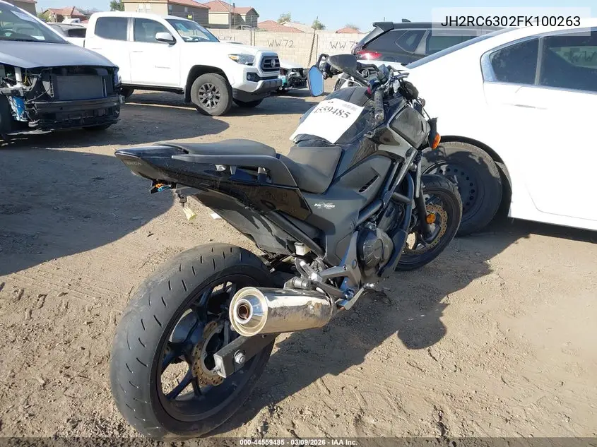 2015 Honda Nc700X VIN: JH2RC6302FK100263 Lot: 44559485