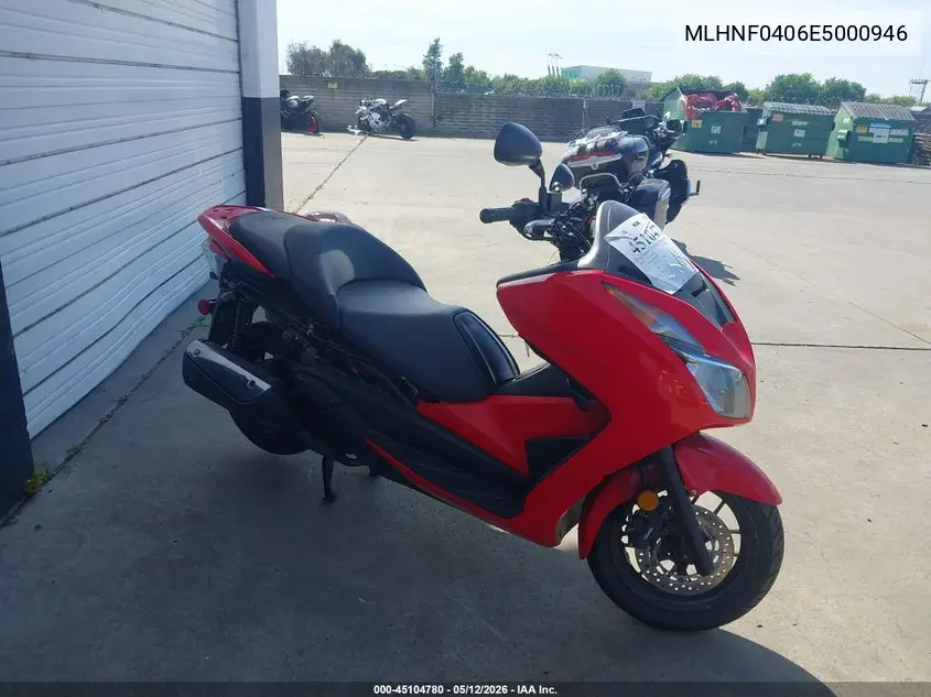 2014 Honda Nss300 VIN: MLHNF0406E5000946 Lot: 45104780