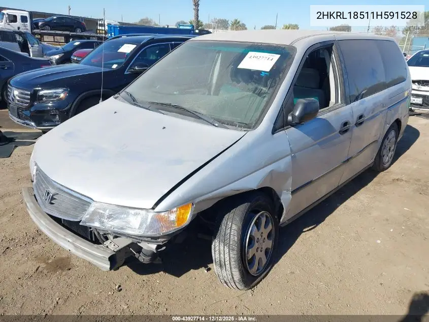 2HKRL18511H591528 2001 Honda Odyssey Lx
