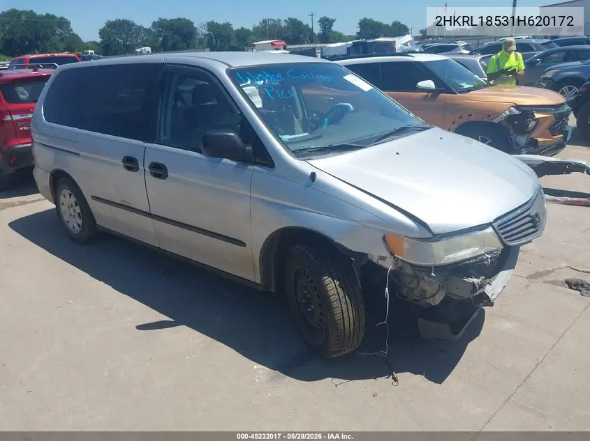2001 Honda Odyssey Lx VIN: 2HKRL18531H620172 Lot: 45232017