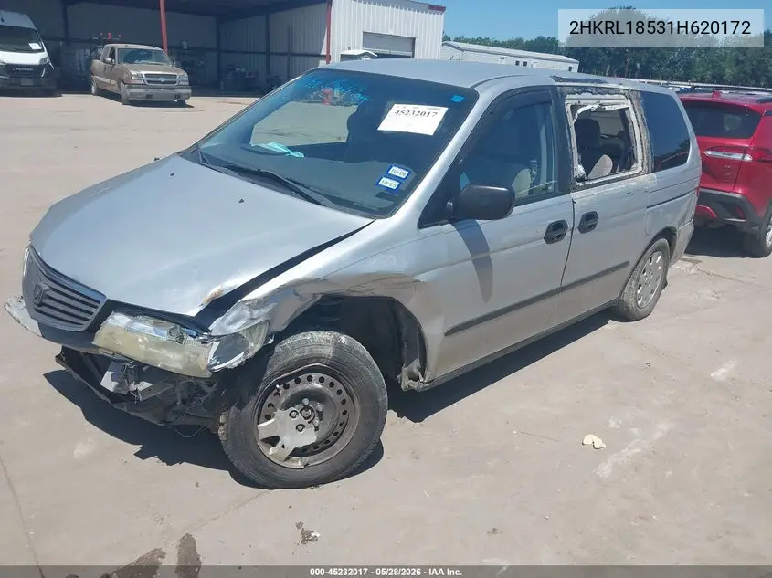 2001 Honda Odyssey Lx VIN: 2HKRL18531H620172 Lot: 45232017