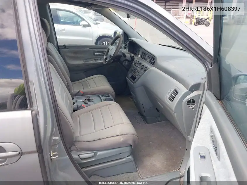 2001 Honda Odyssey Ex VIN: 2HKRL186X1H608397 Lot: 45546487
