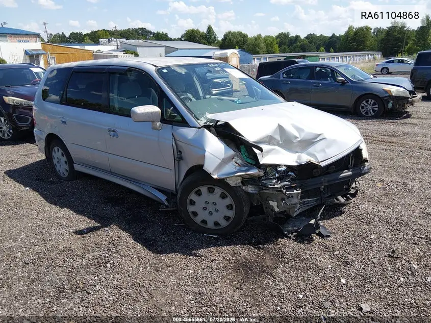 2001 Honda Odyssey VIN: RA61104868 Lot: 45655661