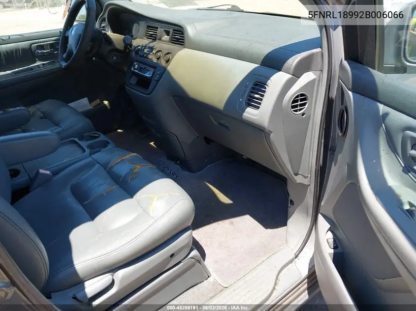 2002 Honda Odyssey Ex-L VIN: 5FNRL18992B006066 Lot: 45286191