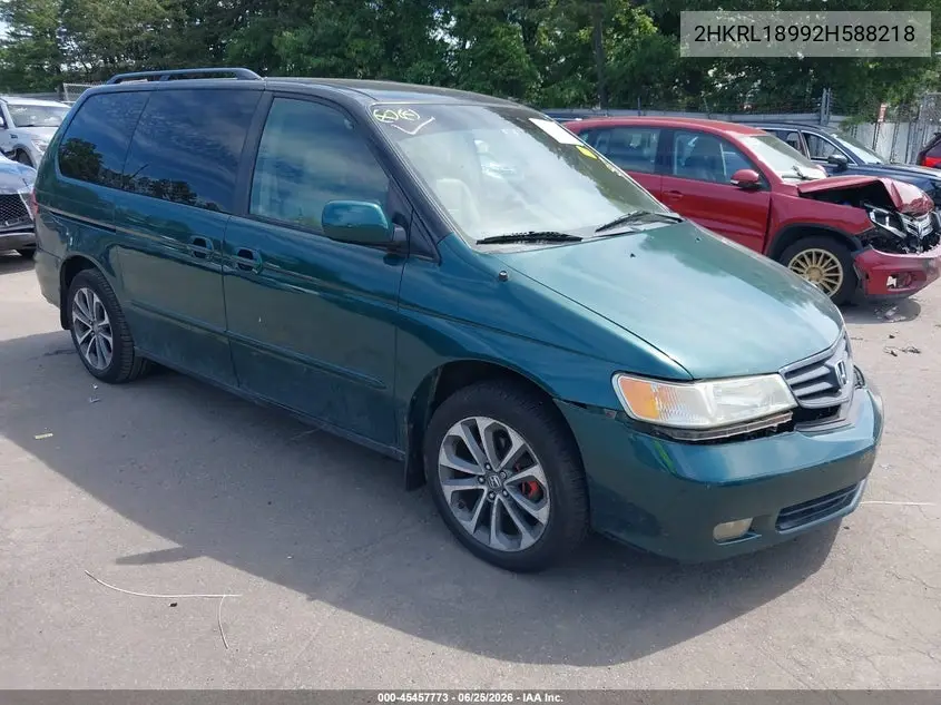 2002 Honda Odyssey Ex-L VIN: 2HKRL18992H588218 Lot: 45457773