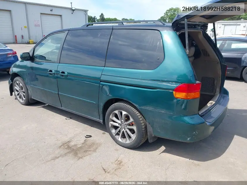 2002 Honda Odyssey Ex-L VIN: 2HKRL18992H588218 Lot: 45457773