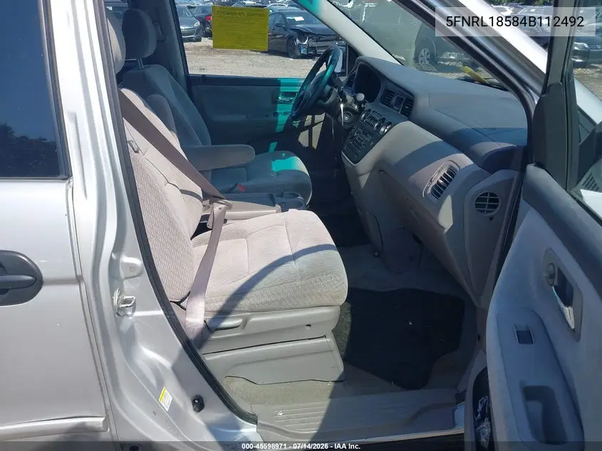 2004 Honda Odyssey Lx VIN: 5FNRL18584B112492 Lot: 45598971