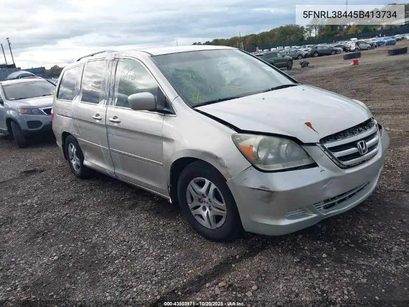 5FNRL38445B413734 2005 Honda Odyssey Ex