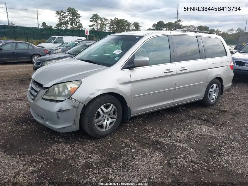 5FNRL38445B413734 2005 Honda Odyssey Ex