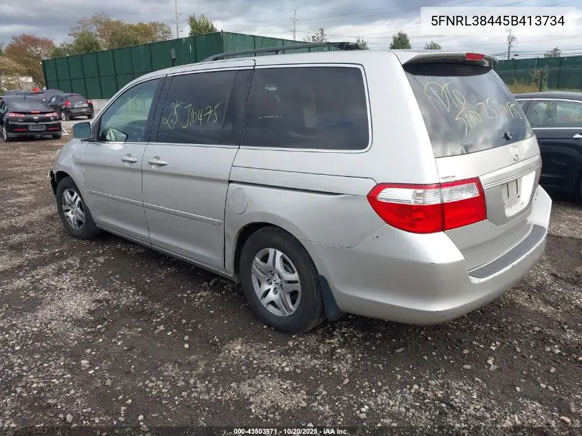 5FNRL38445B413734 2005 Honda Odyssey Ex