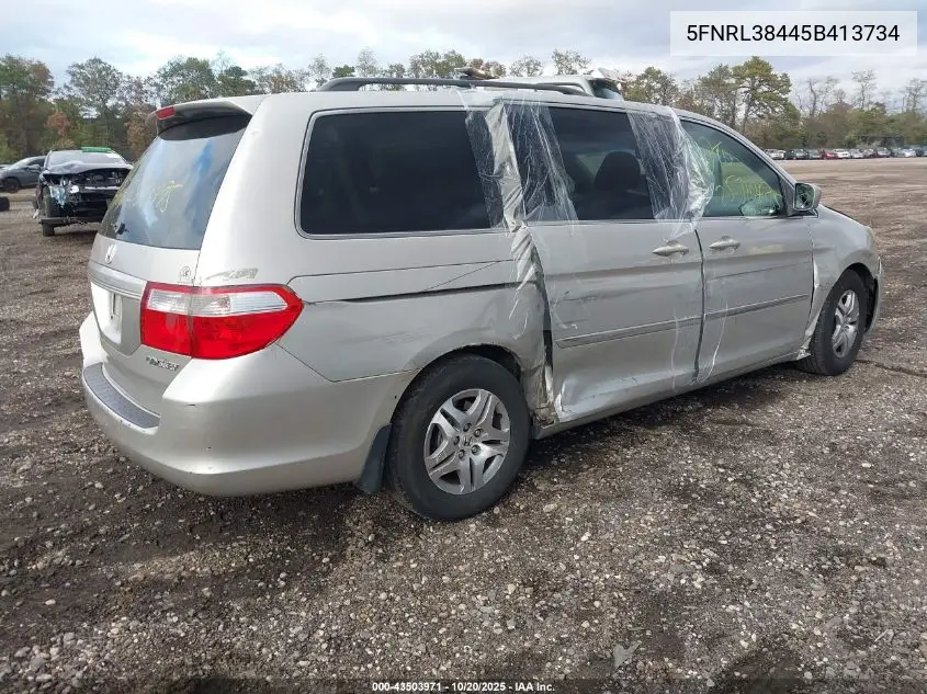 5FNRL38445B413734 2005 Honda Odyssey Ex