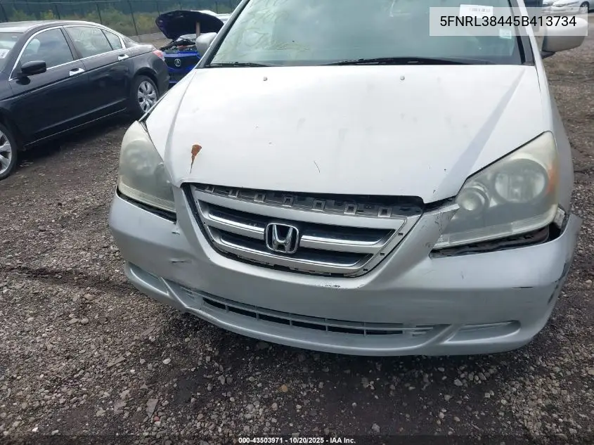 5FNRL38445B413734 2005 Honda Odyssey Ex