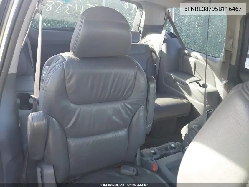 5FNRL38795B116467 2005 Honda Odyssey Ex-L