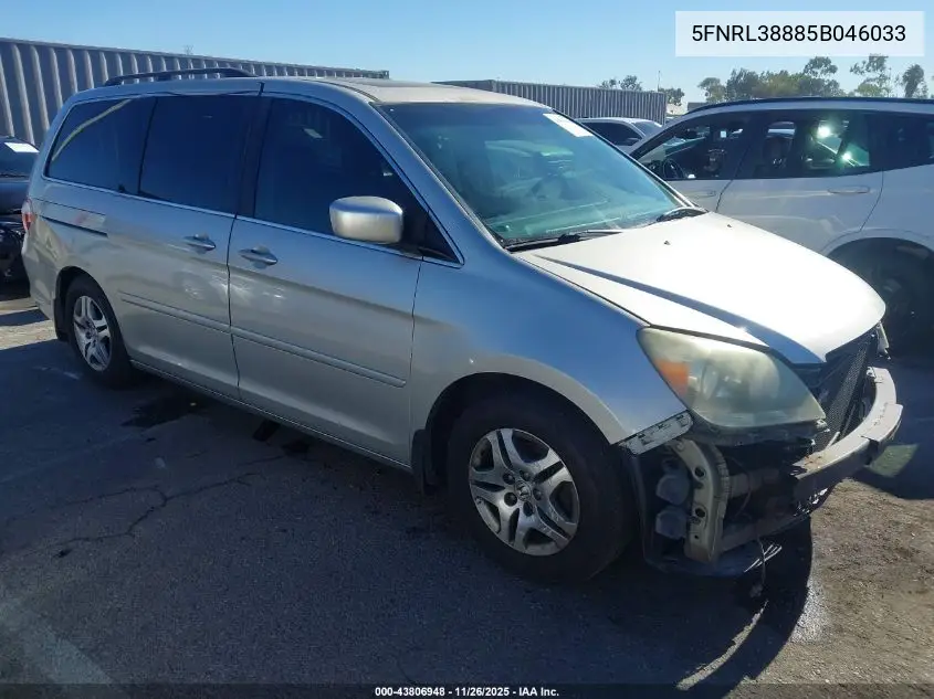 5FNRL38885B046033 2005 Honda Odyssey Touring