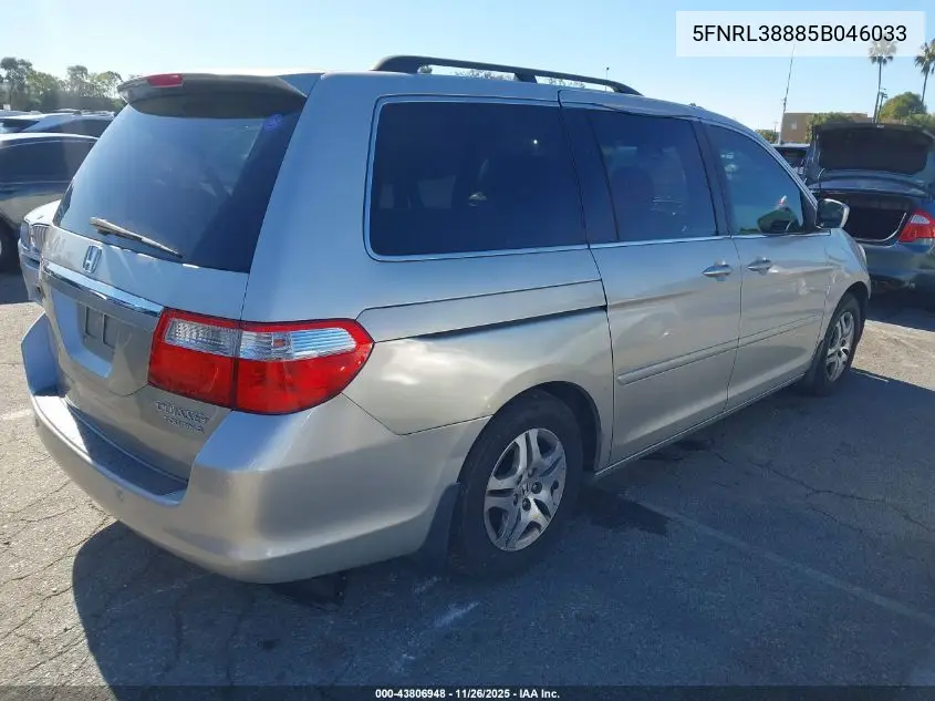5FNRL38885B046033 2005 Honda Odyssey Touring