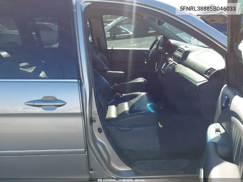 5FNRL38885B046033 2005 Honda Odyssey Touring