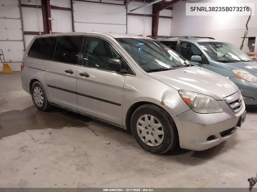 5FNRL38235B073216 2005 Honda Odyssey Lx