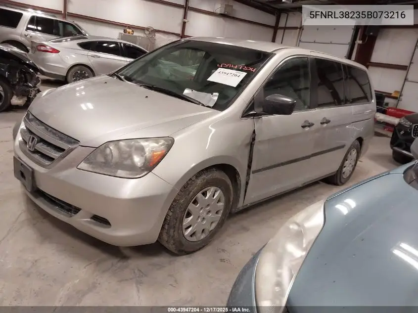 5FNRL38235B073216 2005 Honda Odyssey Lx