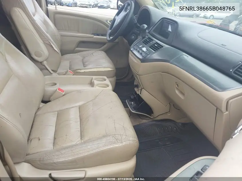 2005 Honda Odyssey Ex-L VIN: 5FNRL38665B048765 Lot: 45604198