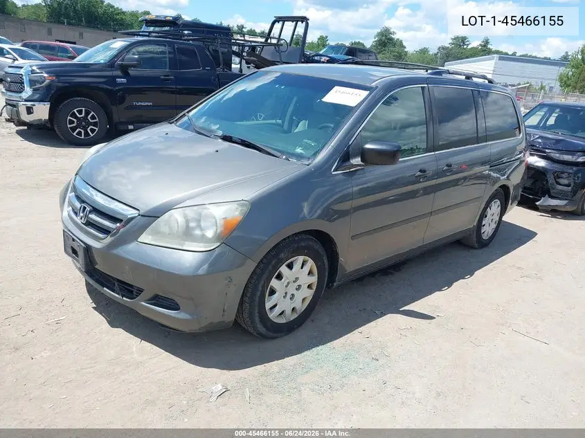 2007 Honda Odyssey Lx VIN: 5FNRL38297B012407 Lot: 45466155