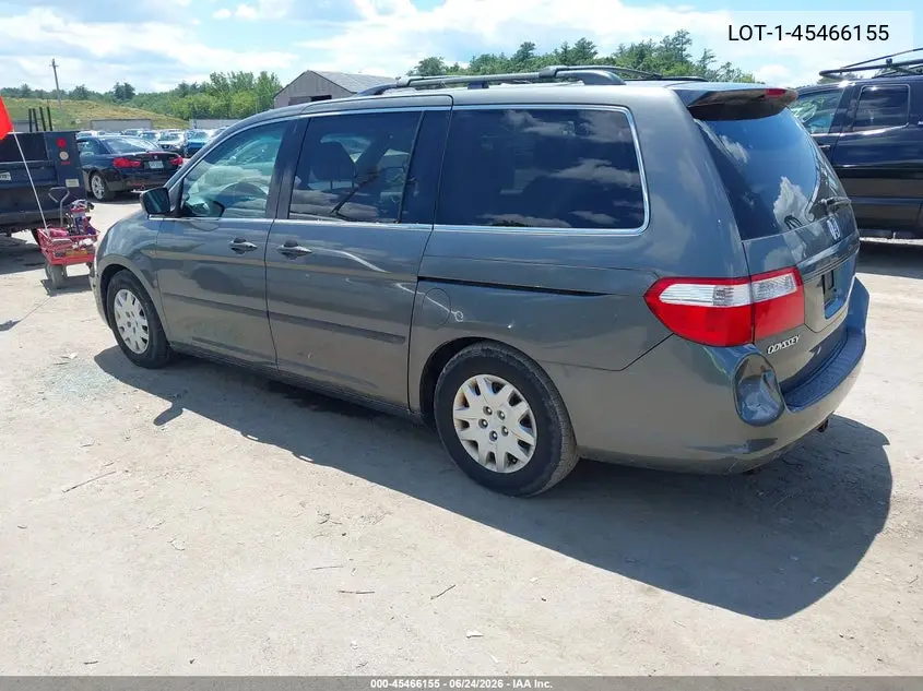 2007 Honda Odyssey Lx VIN: 5FNRL38297B012407 Lot: 45466155