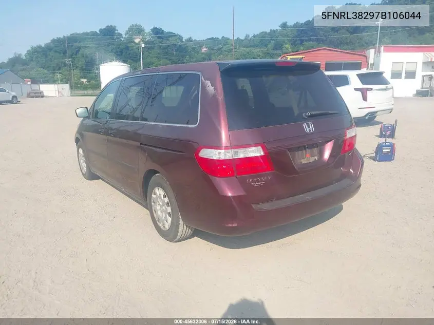 2007 Honda Odyssey Lx VIN: 5FNRL38297B106044 Lot: 45632306