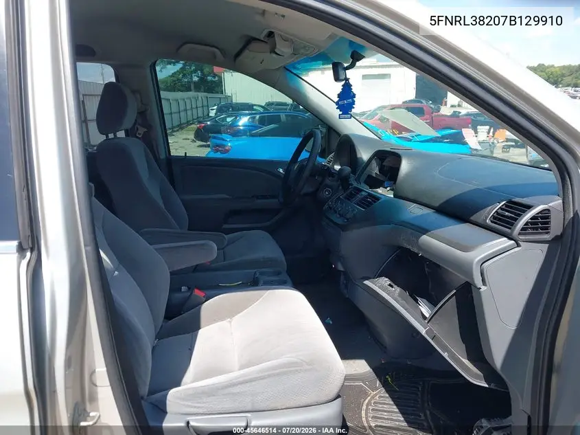 2007 Honda Odyssey Lx VIN: 5FNRL38207B129910 Lot: 45646514