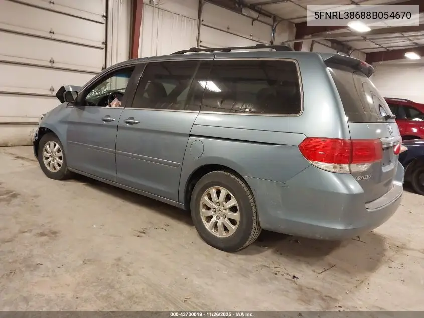 5FNRL38688B054670 2008 Honda Odyssey Ex-L