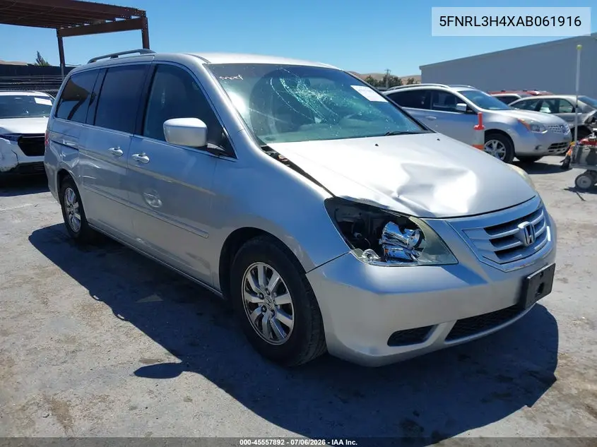 2010 Honda Odyssey Ex VIN: 5FNRL3H4XAB061916 Lot: 45557892