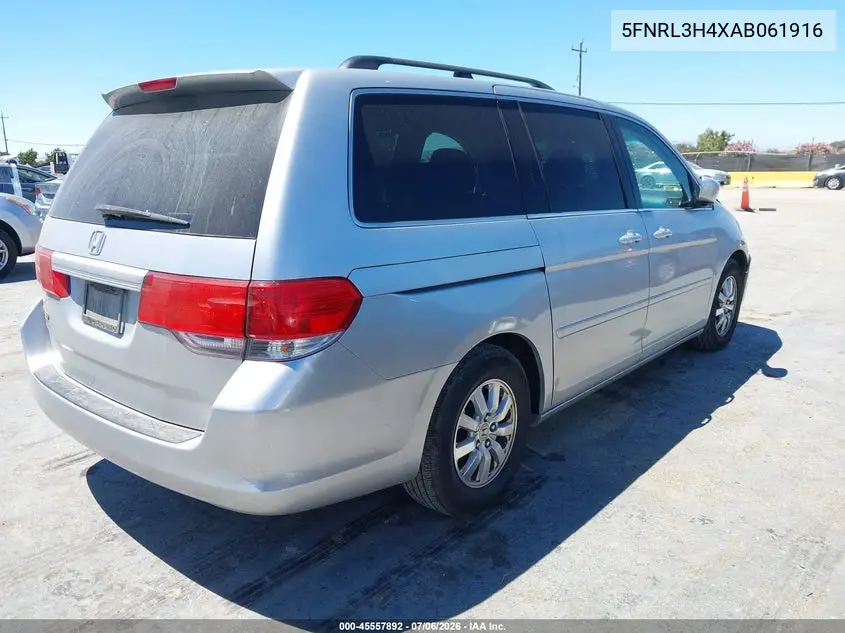 2010 Honda Odyssey Ex VIN: 5FNRL3H4XAB061916 Lot: 45557892