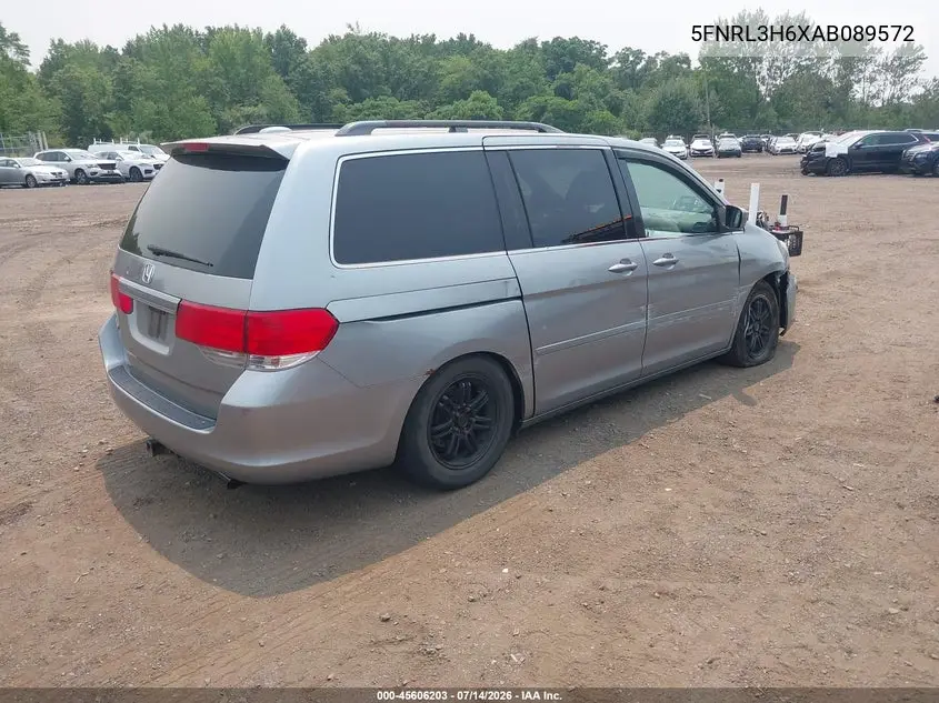 2010 Honda Odyssey Ex-L VIN: 5FNRL3H6XAB089572 Lot: 45606203