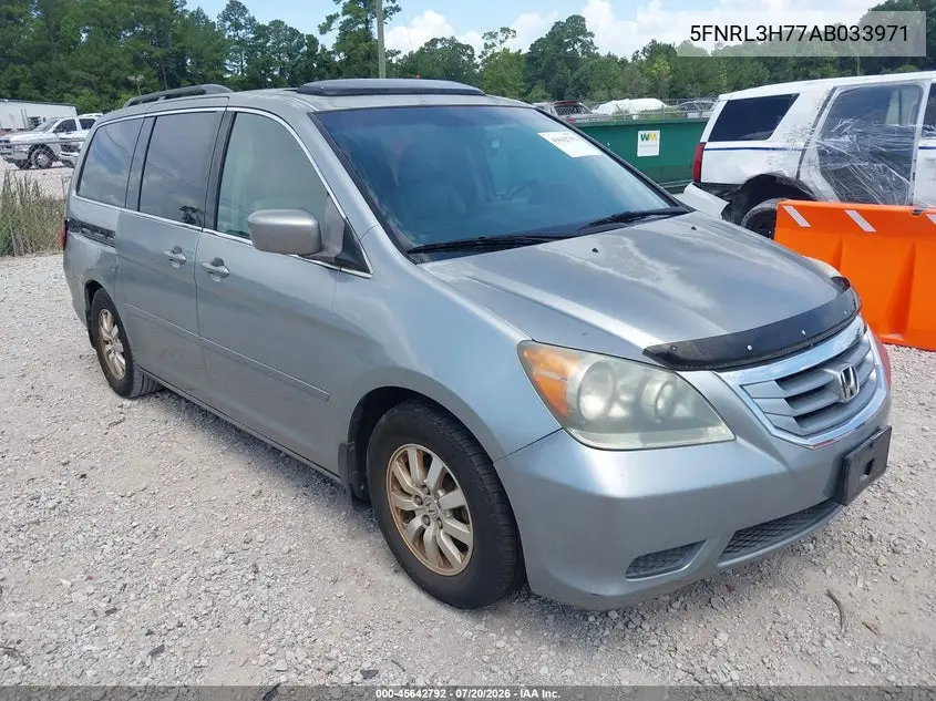 2010 Honda Odyssey Ex-L VIN: 5FNRL3H77AB033971 Lot: 45642792