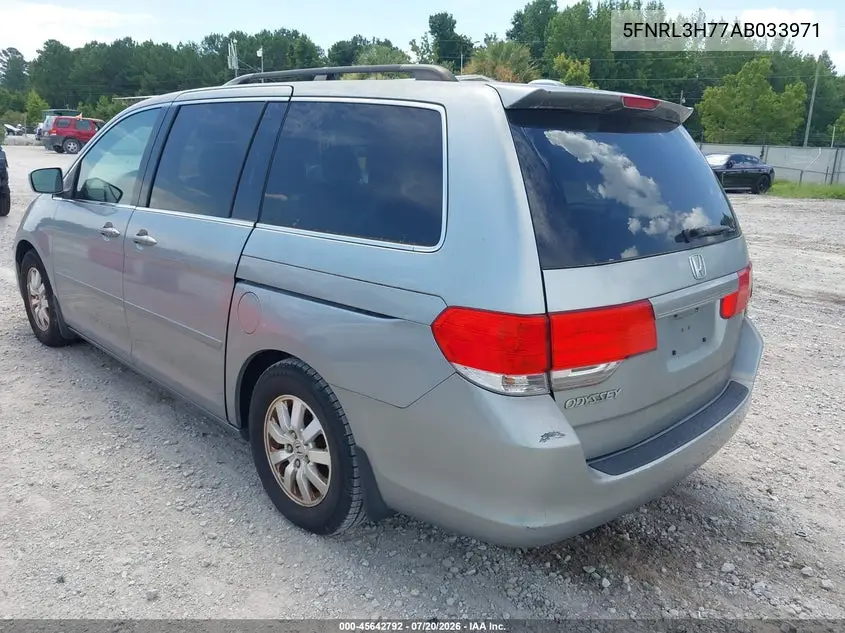 2010 Honda Odyssey Ex-L VIN: 5FNRL3H77AB033971 Lot: 45642792