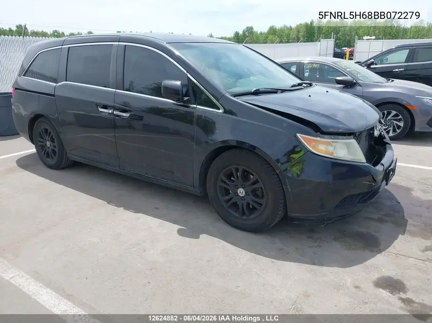 2011 Honda Odyssey VIN: 5FNRL5H68BB072279 Lot: 12624882