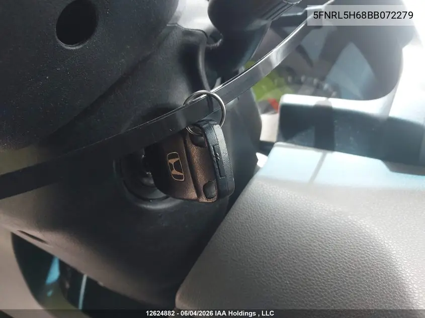 2011 Honda Odyssey VIN: 5FNRL5H68BB072279 Lot: 12624882