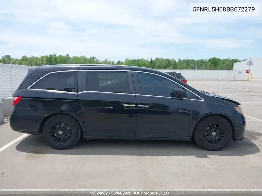 2011 Honda Odyssey VIN: 5FNRL5H68BB072279 Lot: 12624882