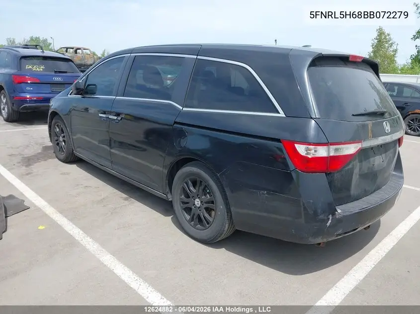 2011 Honda Odyssey VIN: 5FNRL5H68BB072279 Lot: 12624882