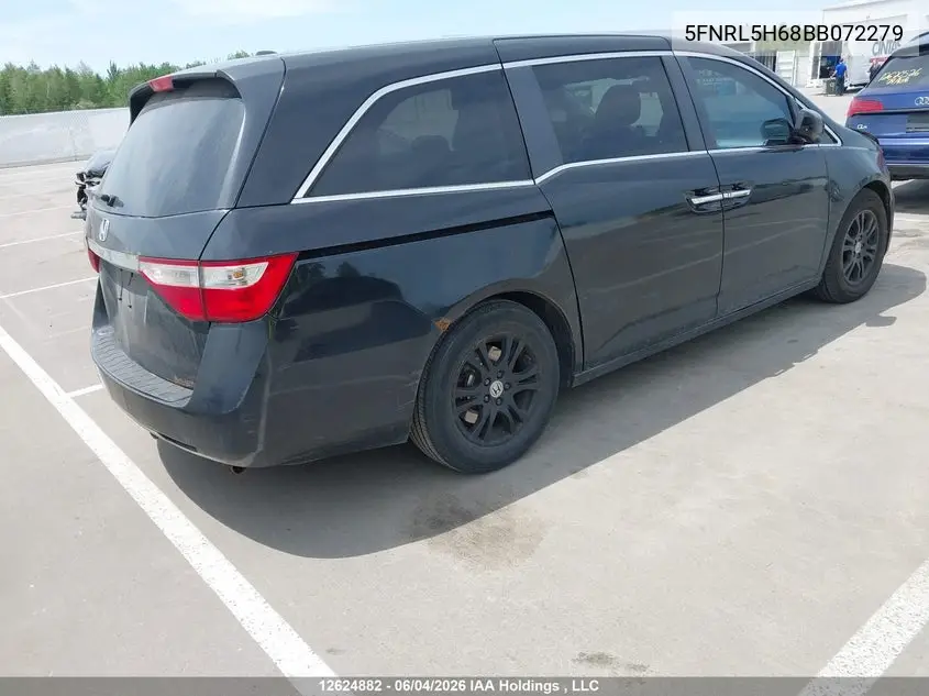 2011 Honda Odyssey VIN: 5FNRL5H68BB072279 Lot: 12624882