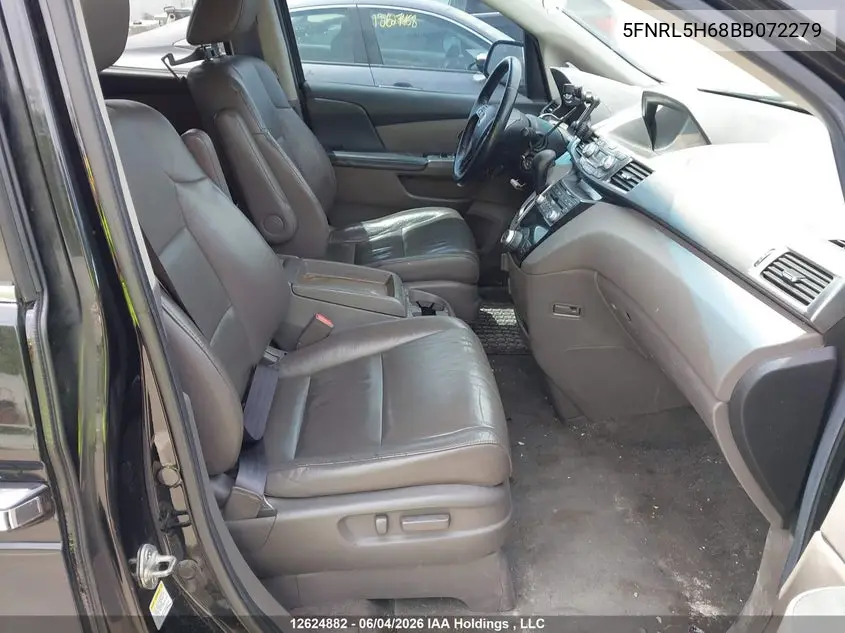 2011 Honda Odyssey VIN: 5FNRL5H68BB072279 Lot: 12624882