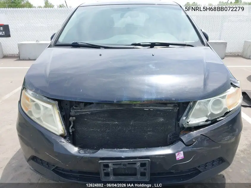 2011 Honda Odyssey VIN: 5FNRL5H68BB072279 Lot: 12624882