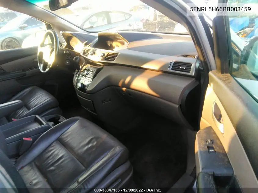 5FNRL5H66BB003459 2011 Honda Odyssey Ex-L