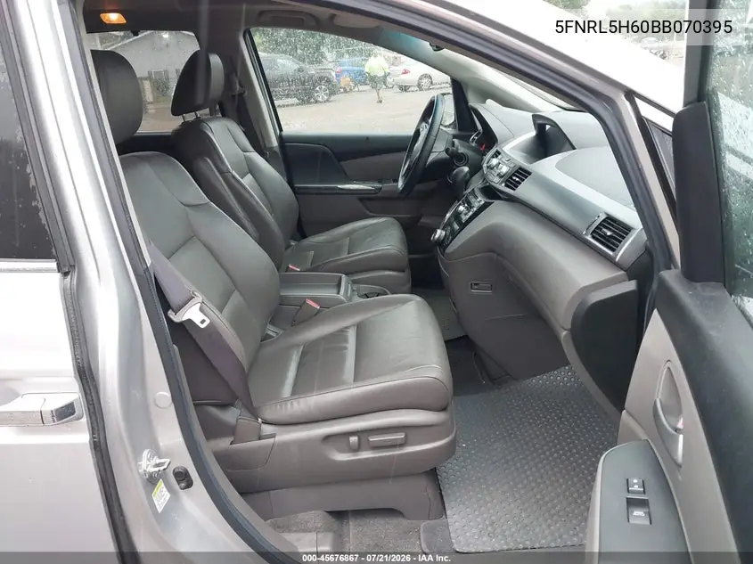 2011 Honda Odyssey Ex-L VIN: 5FNRL5H60BB070395 Lot: 45676867