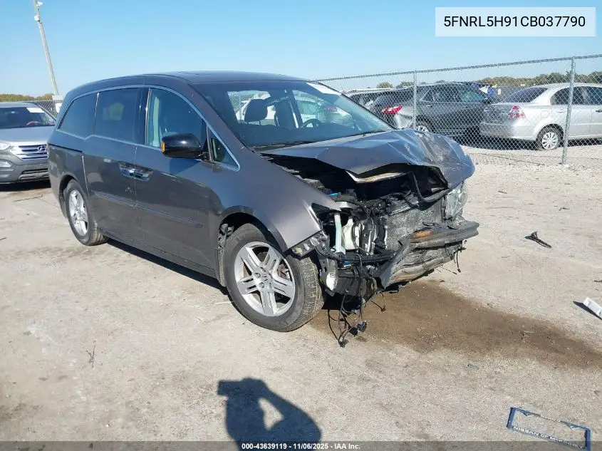 5FNRL5H91CB037790 2012 Honda Odyssey Touring/Touring Elite