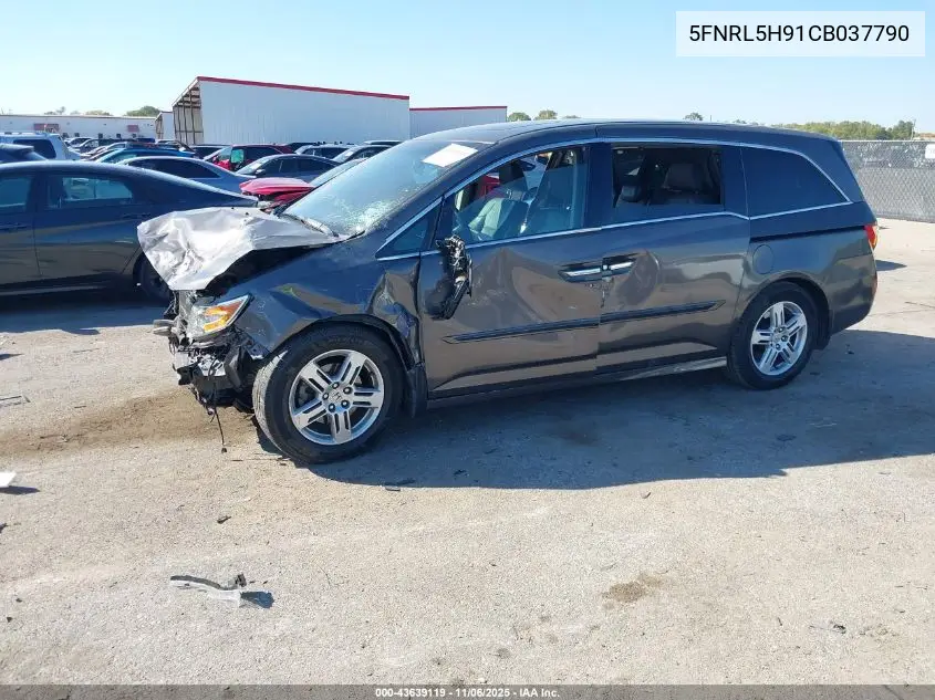 5FNRL5H91CB037790 2012 Honda Odyssey Touring/Touring Elite