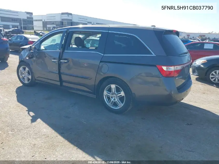 5FNRL5H91CB037790 2012 Honda Odyssey Touring/Touring Elite